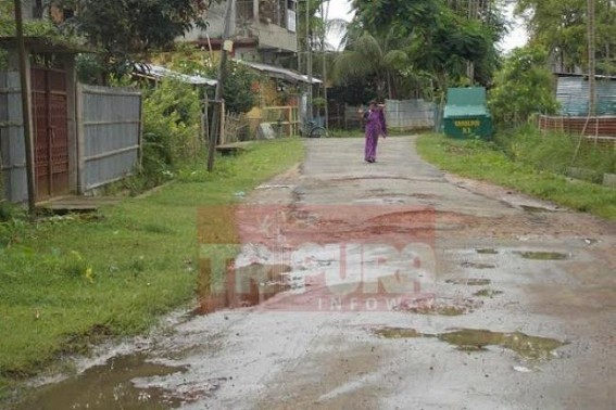 The demand of urbanization trumpeted at Kamalpur: The road leading to the house of Chairperson deplorable The demand of urbanization trumpeted at Kamalpur: The road leading to the house of Chairperson deplorable